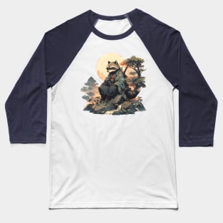 Japanese Raccoon Baseball T-Shirt